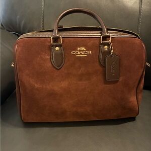 Coach Rowan Large Suede Bag